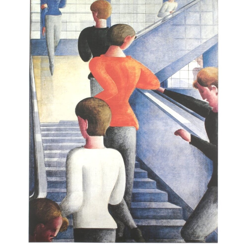 Oskar Schlemmer Bauhaus Stairway from the MOMA collection Framed